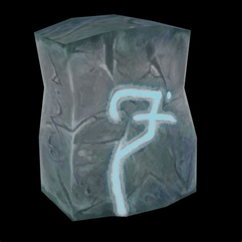 The frozen rune: a symbol of resilience and perseverance.